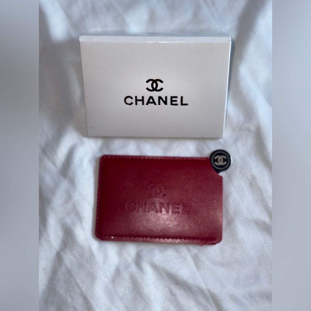 Chanel Red and Silver Card Holder Set - Picture 5 of 7